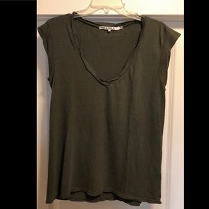 PAM & GELA Olive V-neck Tee